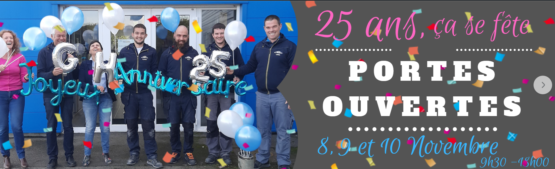 L'anniversaire de notre adhérent GH AMENAGEMENT