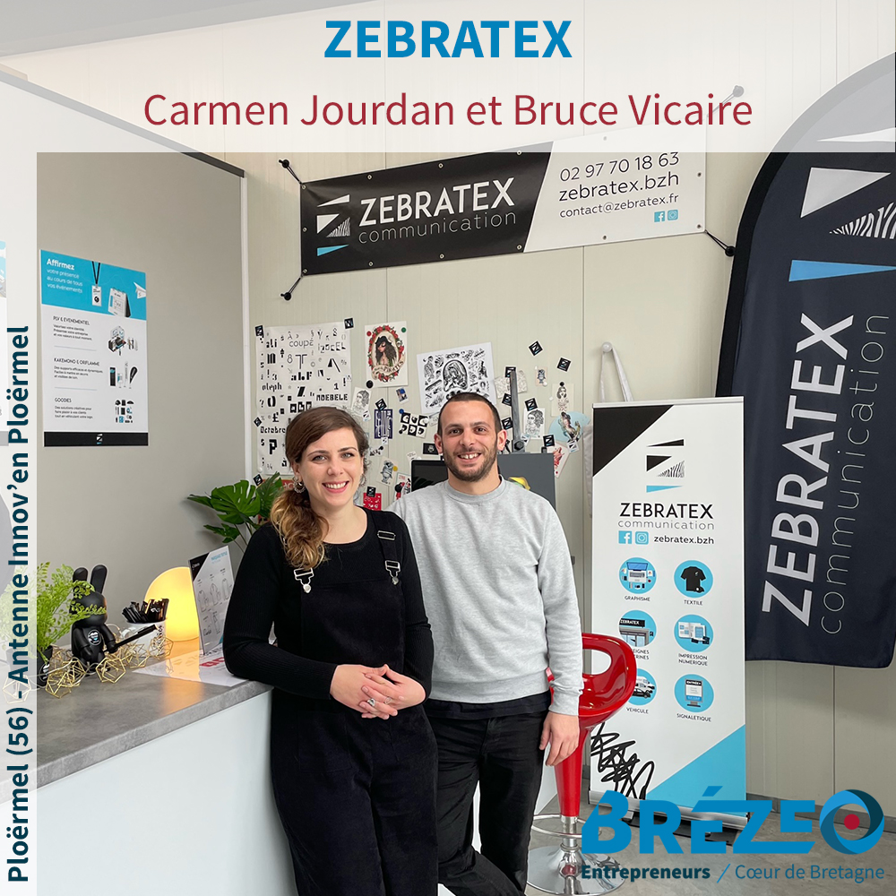 Rencontre avec Carmen JOURDAN et Bruce VICAIRE de ZEBRATEX à Ploërmel