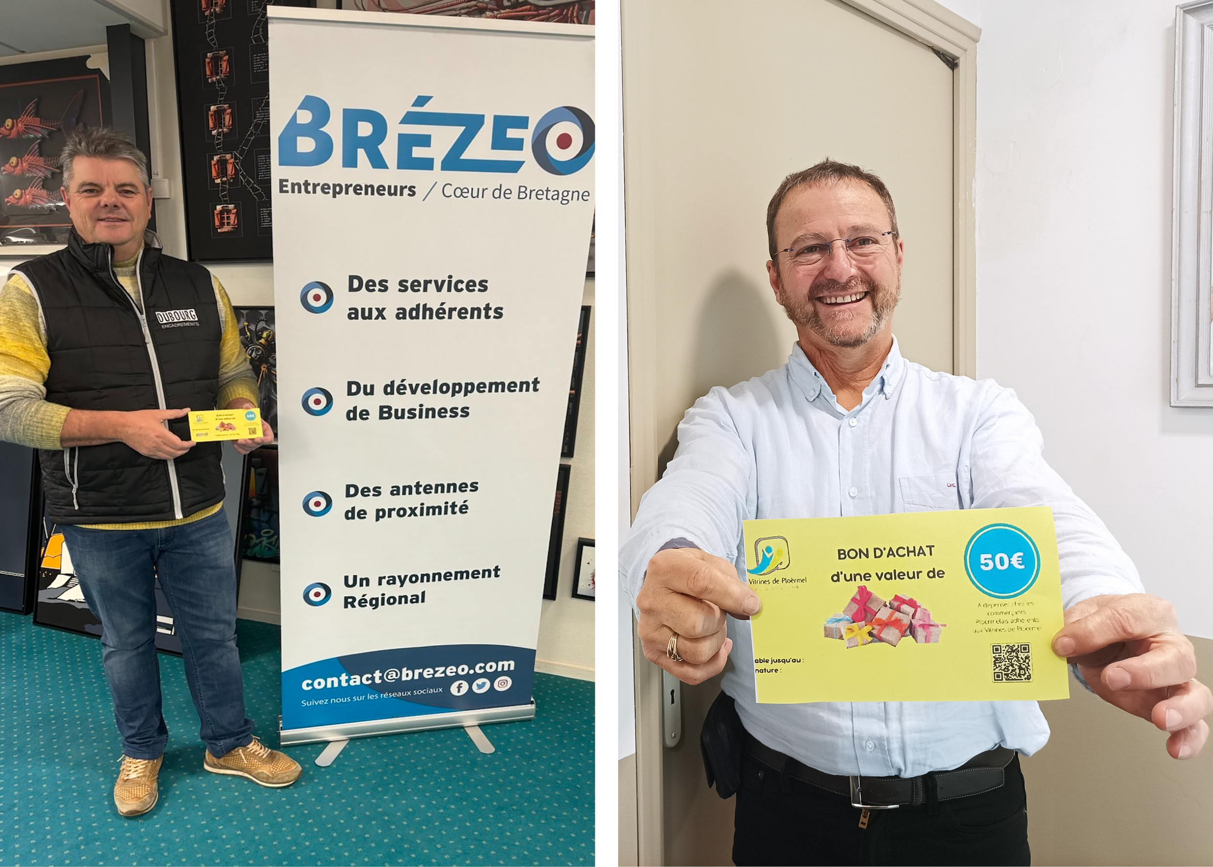 NOUVEAU ! Découvrez les bons cadeaux de BRÉZEO &amp; les Vitrines de Ploërmel