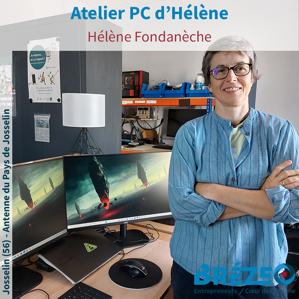 Rencontre avec Hélène FONDANÈCHE de l’Atelier PC d’Hélène à JOSSELIN